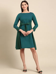 Blue Green Malai Cotton Dress  - AS0709