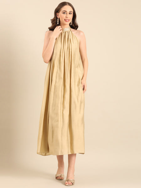 Beige RT Fiona Cocktail Dress  - AS0727