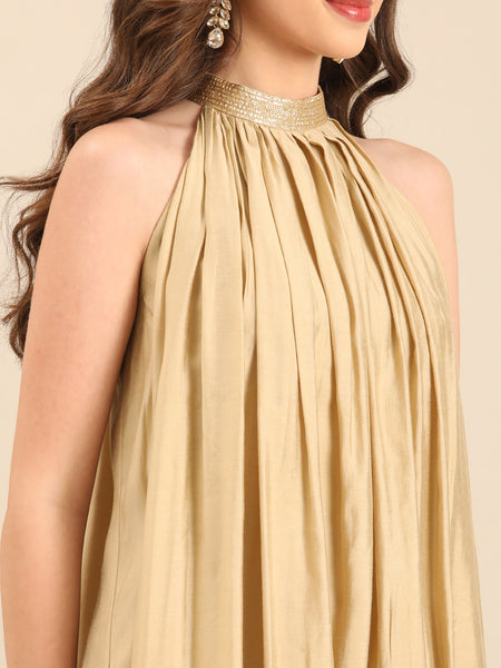 Beige RT Fiona Cocktail Dress  - AS0727