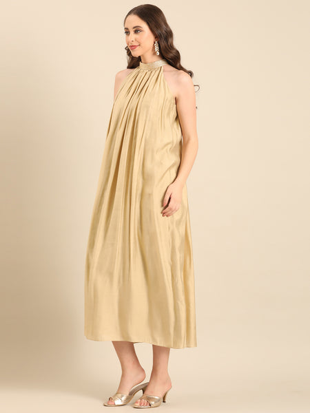 Beige RT Fiona Cocktail Dress  - AS0727