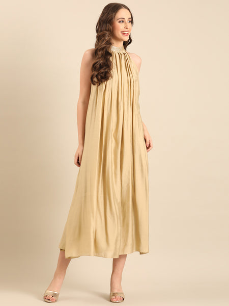 Beige RT Fiona Cocktail Dress  - AS0727