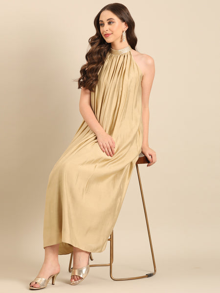 Beige RT Fiona Cocktail Dress  - AS0727