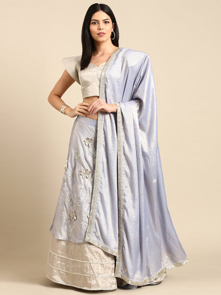 Silver Gold Tissue Blouse - ASBL096