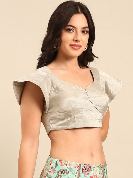 Silver Tissue Blouse - ASBL098