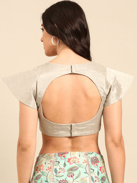 Silver Tissue Blouse - ASBL098