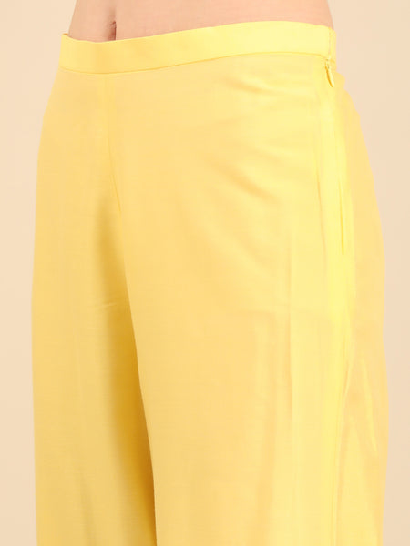 Yellow Silk Cotton Cord Set  - ASCRSET054