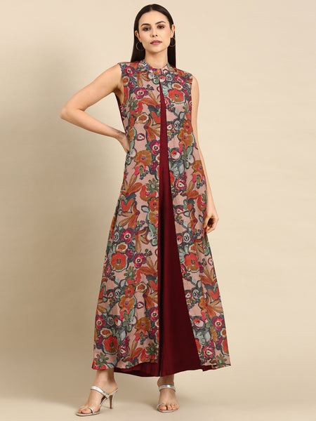 Printed Cotton Jump Suit - ASJS016