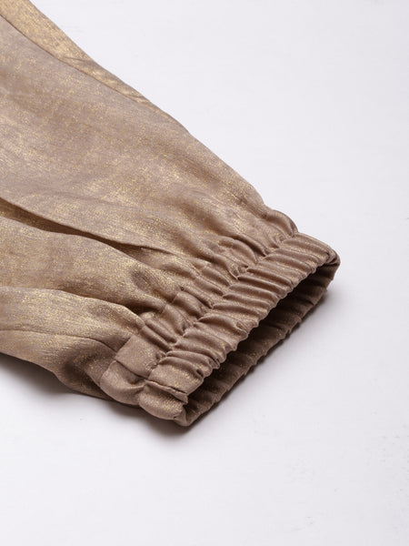 Beige foil Pant - ASP057