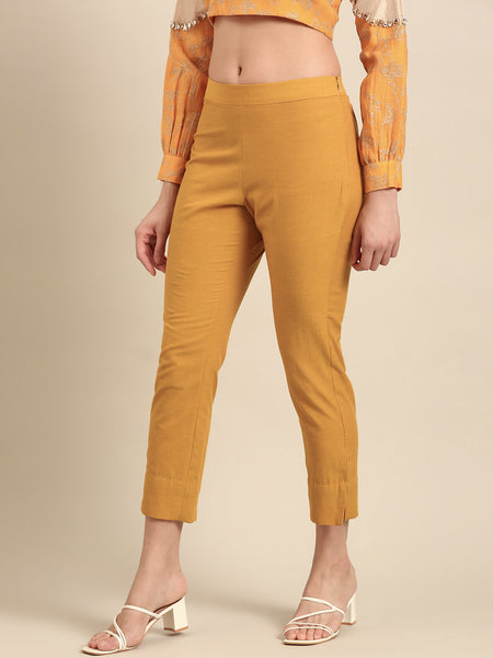 Yellow Malai Cotton Bottoms - ASP070