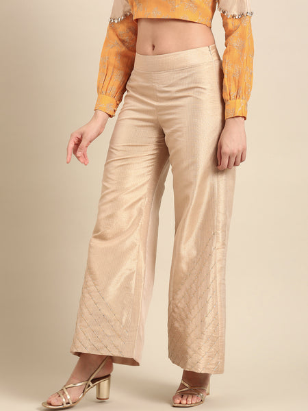 Gold Kota Chanderi Bottoms - ASPL058
