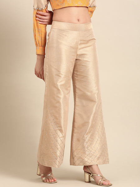 Gold Kota Chanderi Bottoms - ASPL058