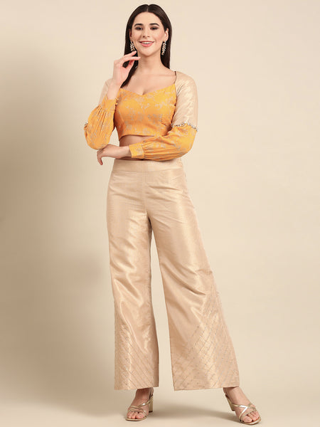 Gold Kota Chanderi Bottoms - ASPL058