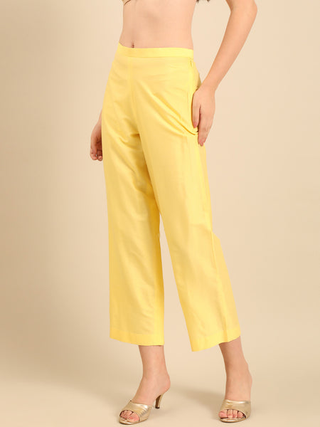 Yellow Cotton Silk Bottom - ASPL062