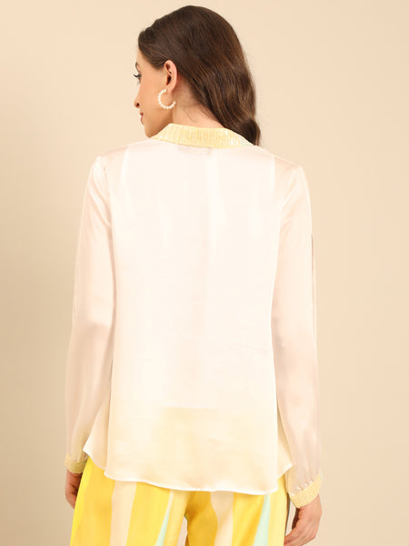 Ivory Yellow Muslin Tops N Tunics - ASST0109