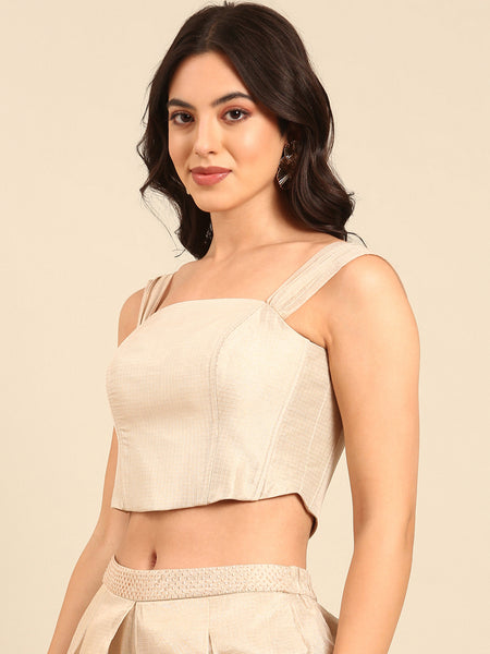 Gold Kota Chanderi Tops - ASST094