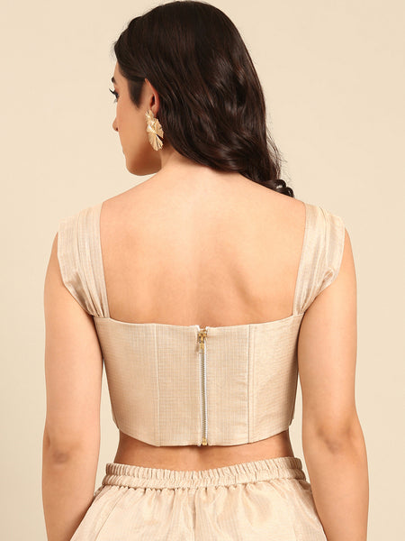 Gold Kota Chanderi Tops - ASST094