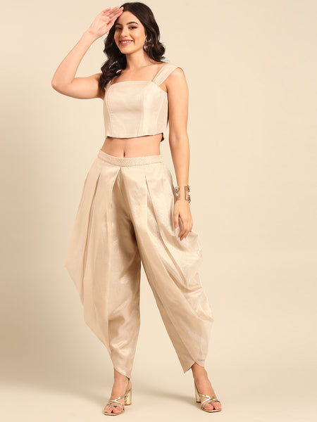 Gold Kota Chanderi Tops - ASST094