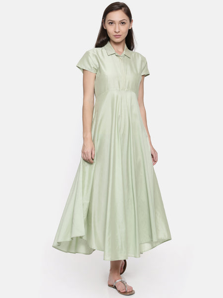 Asymetrical Collared Dress - AS005 - Asmi Shop