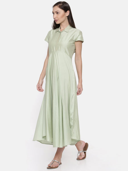 Asymetrical Collared Dress - AS005 - Asmi Shop