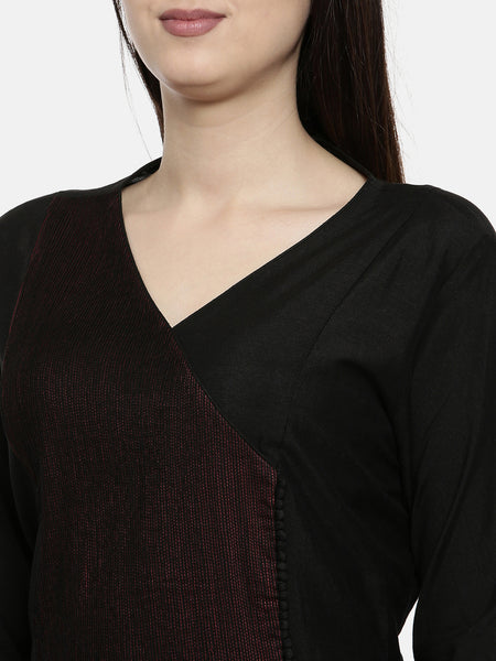 Black Pintuck Dress - AS0138 - Asmi Shop