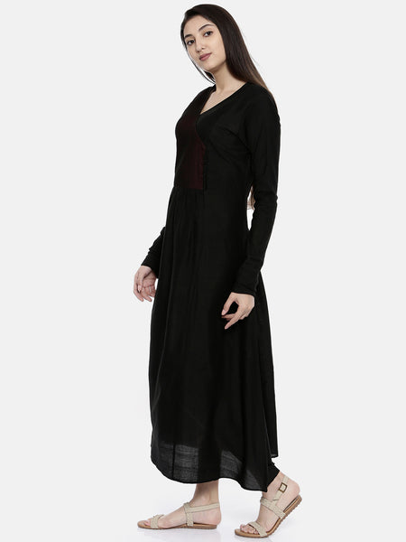 Black Pintuck Dress - AS0138 - Asmi Shop