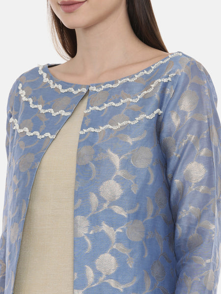 Banares Brocade Jaquard Kurta - AS0569