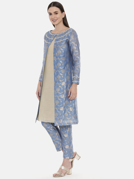 Banares Brocade Jaquard Kurta - AS0569