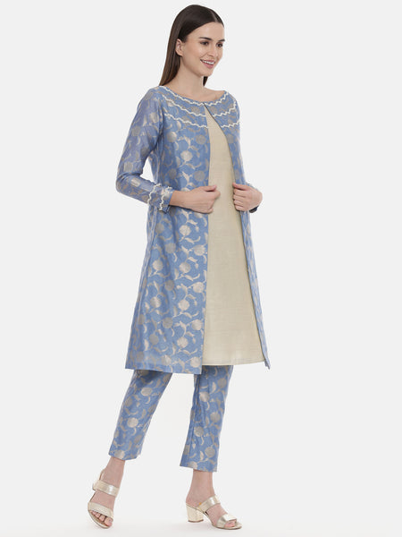 Banares Brocade Jaquard Kurta - AS0569