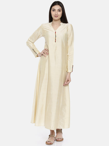 Beige Potli Dress - AS097 - Asmi Shop