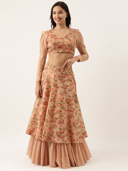 Chanderi Pink Blouse - ASBL037