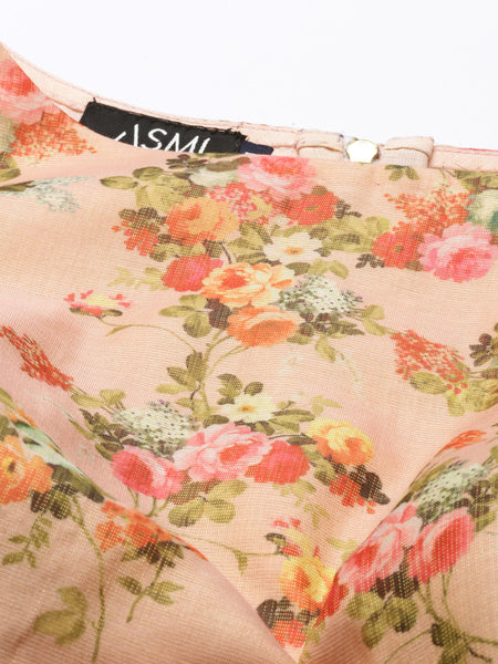 Chanderi Pink Blouse - ASBL043