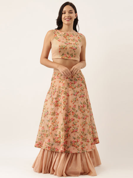 Chanderi Pink Blouse - ASBL043