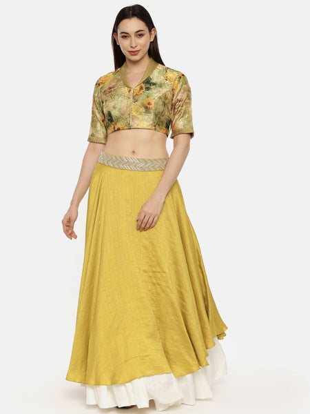 Chanderi Printed Blouse  - ASBL048