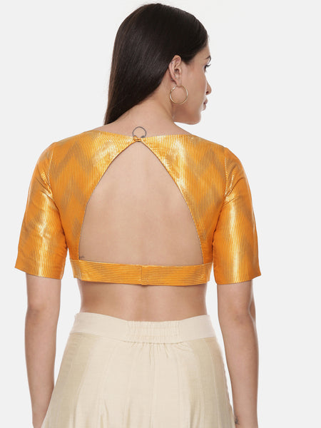 Gold Orange Banares Blouse - ASBL083
