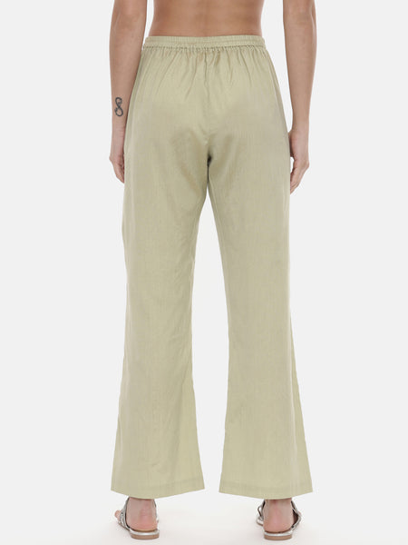 Green Silk Embroidred Co Ord Set - ASCRSET004