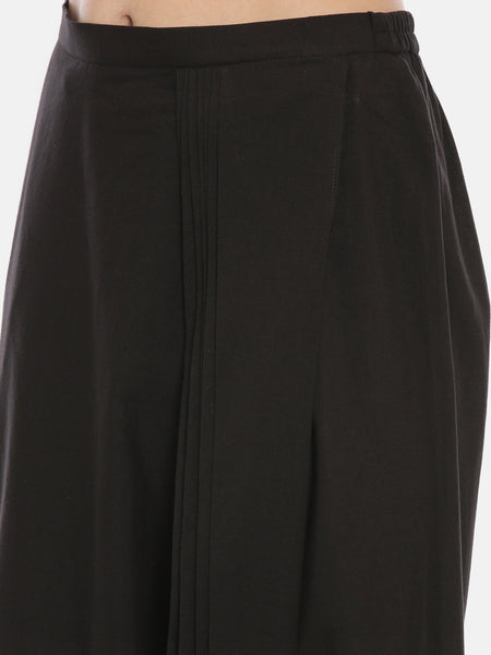 Black Cotton Dhoti Pant  - ASDP026