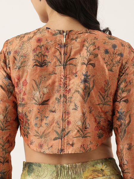 Chanderi Jacket Blouse - ASJ056