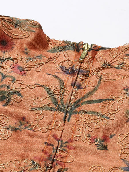 Chanderi Jacket Blouse - ASJ056