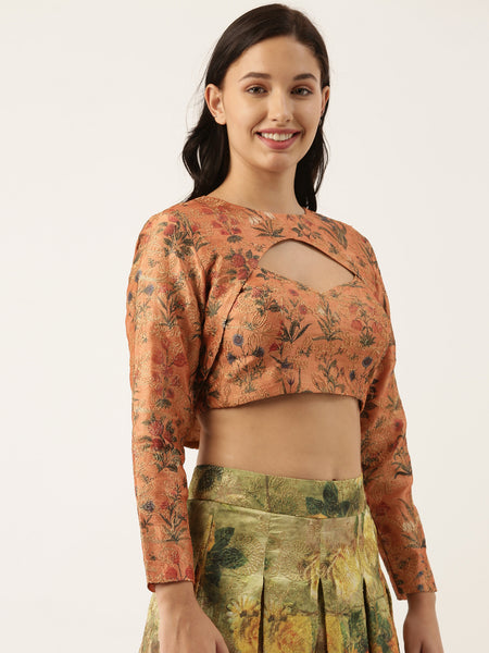 Chanderi Jacket Blouse - ASJ056