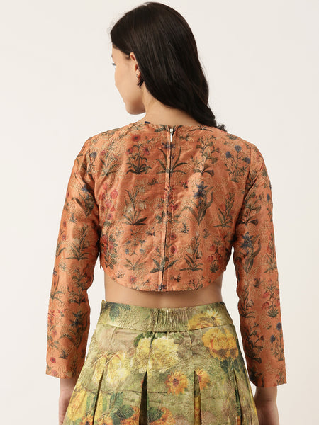 Chanderi Jacket Blouse - ASJ056