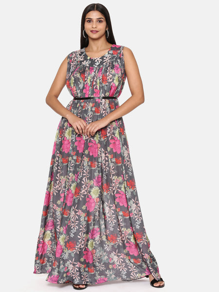 Printed Floral Jump Suit - ASJS017