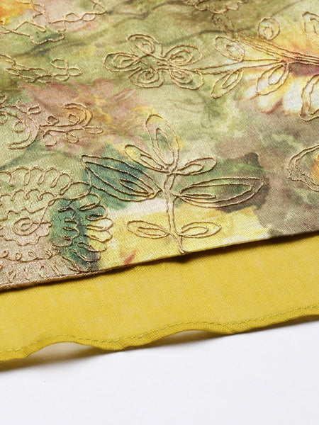 Chanderi High Low  Lehenga - ASL007