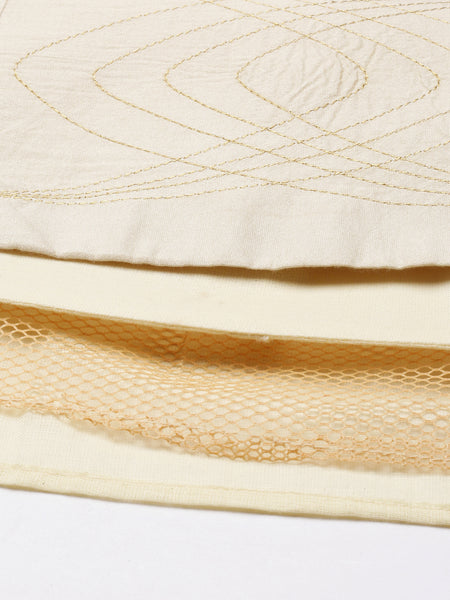 Classic Beige Emb Lehenga - ASL010