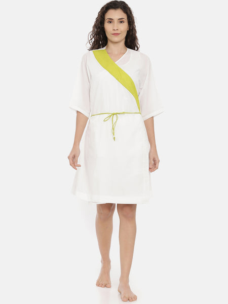 White Cotton Nightwear - ASNW001