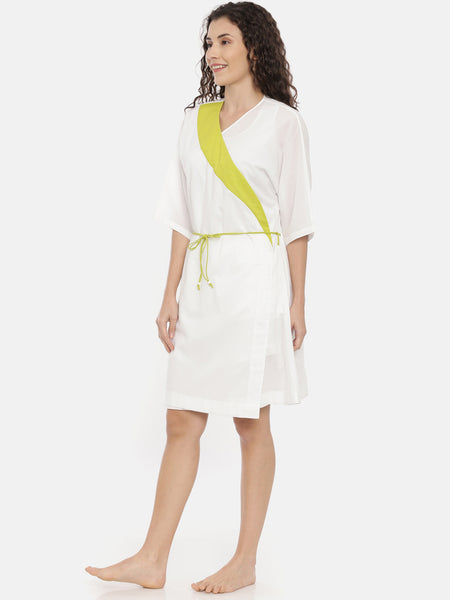 White Cotton Nightwear - ASNW001