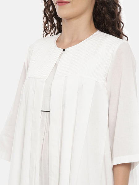 White Cotton Nightwear - ASNW002