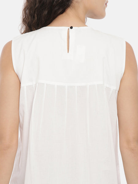 White Cotton Nightwear - ASNW002