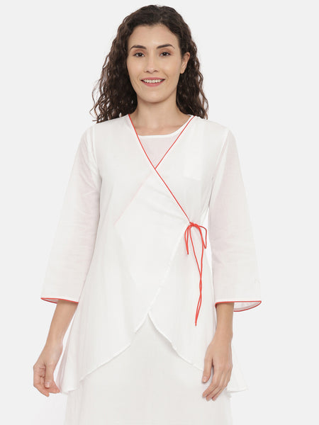 White Cotton Nightwear - ASNW003