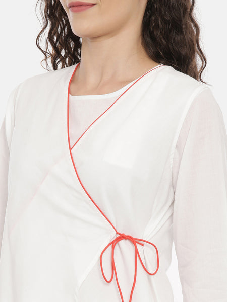 White Cotton Nightwear - ASNW003