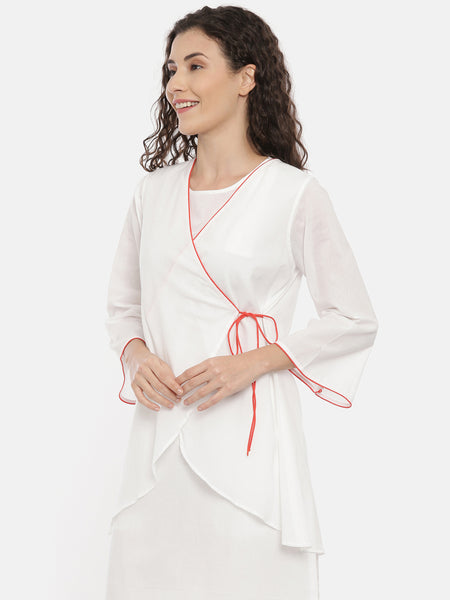 White Cotton Nightwear - ASNW003